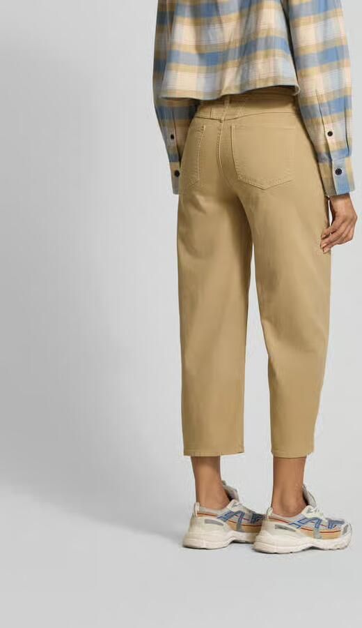 Closed Straight fit stoffen broek van katoenmix