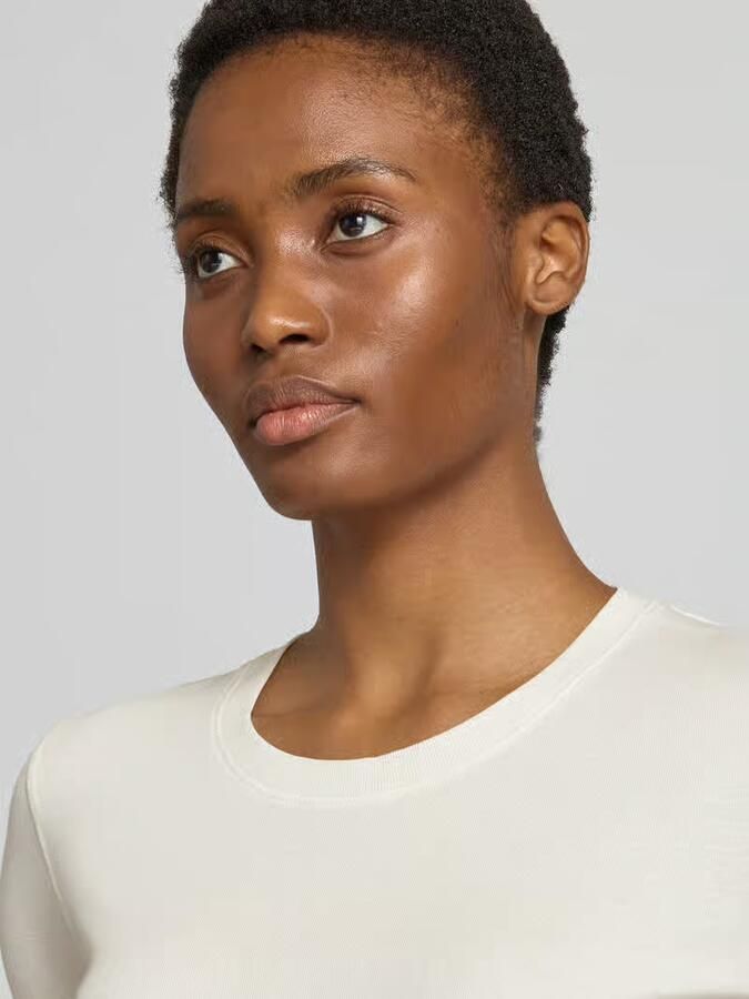 Closed T-shirt met ronde hals en 1 2-mouwen - Foto 2