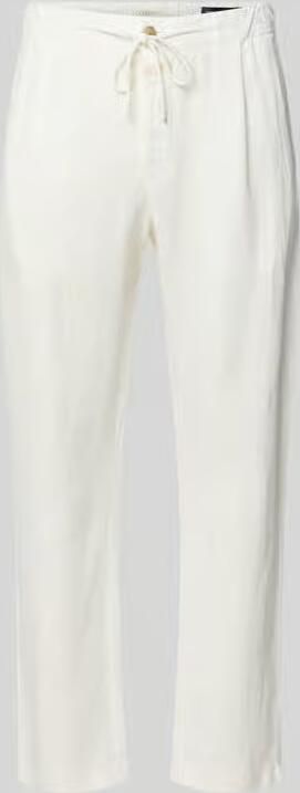 Closed tapered fit linnenbroek - Foto 2