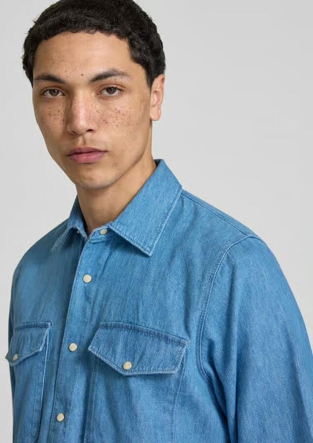 Closed Vrijetijdshemd in denim-look