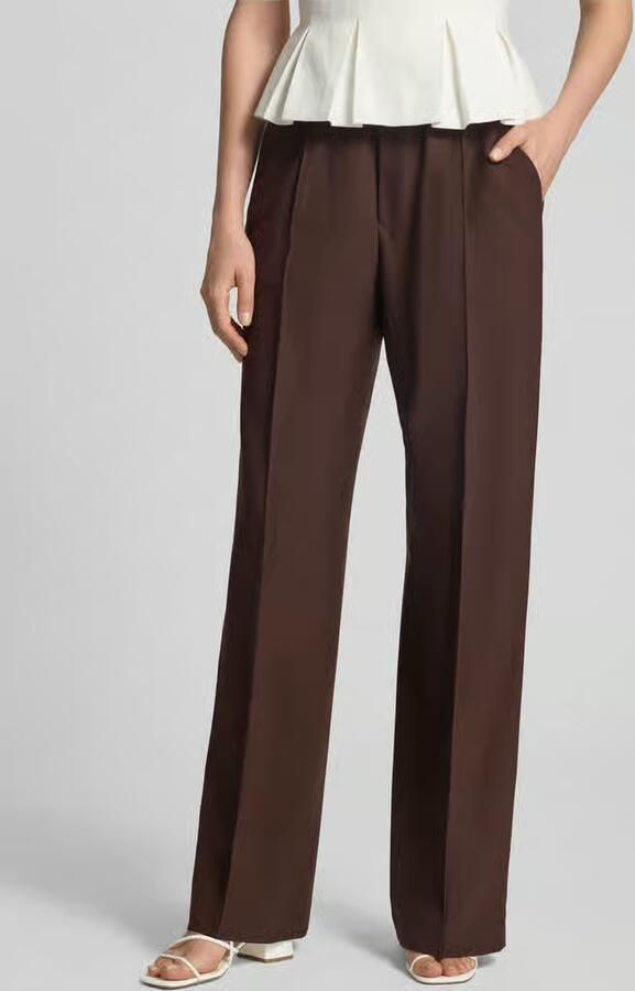 Closed wide fit broek met scheerwol model 'Winona' - Foto 3