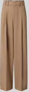 Closed Wide fit broek met wol