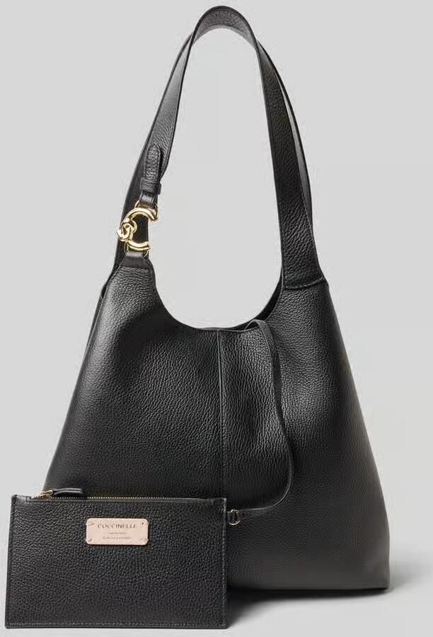 Coccinelle Handtas met labeldetail