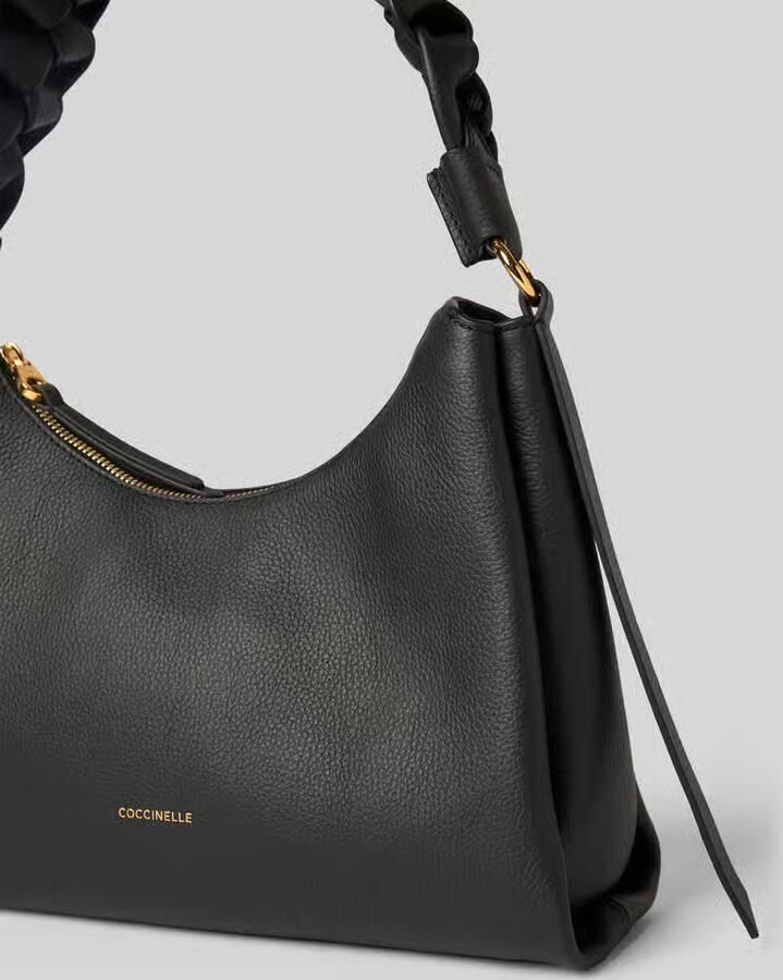 Coccinelle Handtas met labeldetail model 'BOHEME GRANA DOUBLE HOBO'