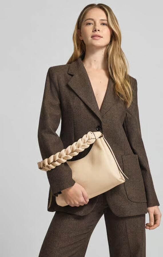 Coccinelle Handtas met labeldetail model 'BOHEME GRANA DOUBLE HOBO' - Foto 2