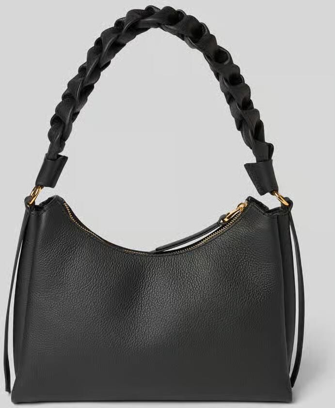 Coccinelle Handtas met labeldetail model 'BOHEME GRANA DOUBLE HOBO'