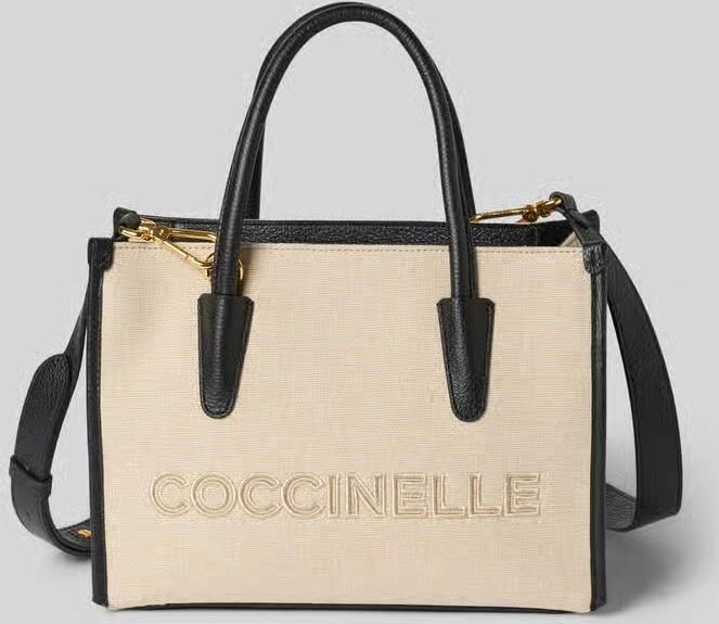 Coccinelle Handtas met labelstitching - Foto 2