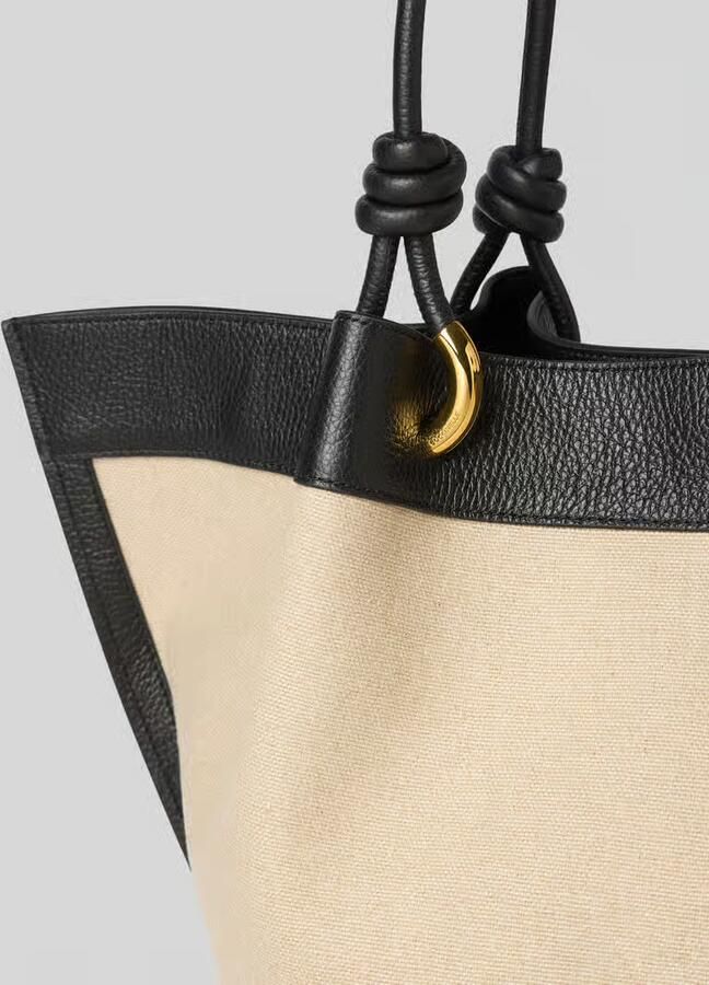 Coccinelle shopper met labeldetail model 'FINN CANVAS'