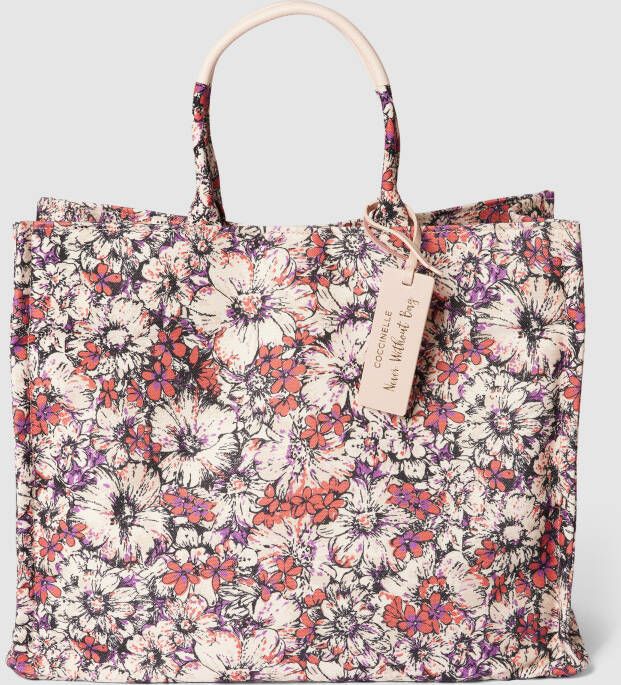 Coccinelle Tote bag met all-over motief model 'NEVER'