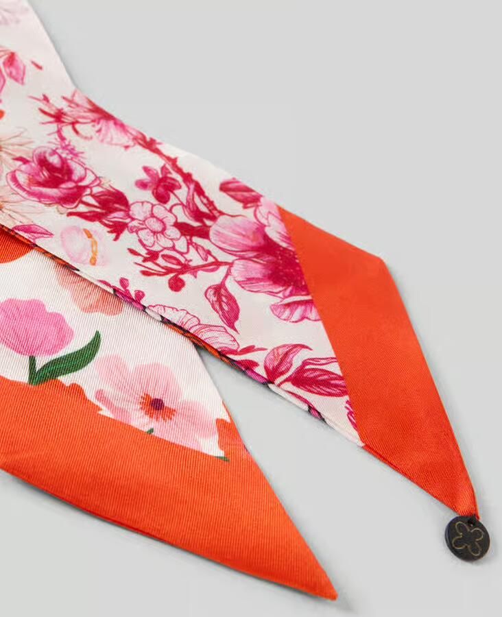 Codello Sjaal van pure zijde met all-over bloemenprint