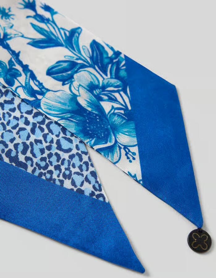 Codello Sjaal van pure zijde met gebloemde motiefprint
