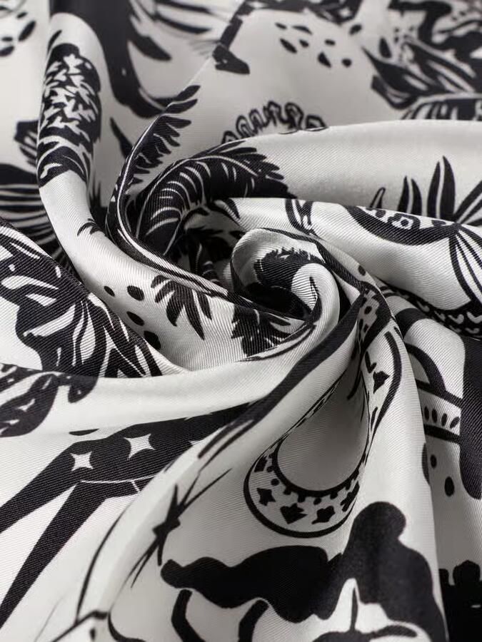 Codello Sjaal van zijde met all-over print model 'JUNGLE' - Foto 2