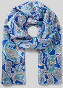 Codello Zijde sjaal met all-over paisleyprint model 'PONGÉ'
