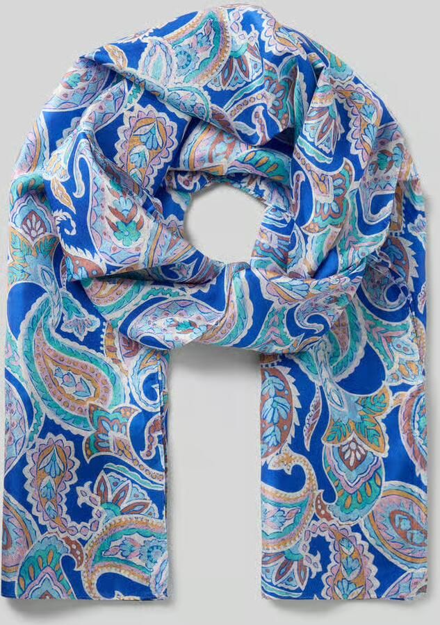 Codello Zijde sjaal met all-over paisleyprint model 'PONGÉ' - Foto 2