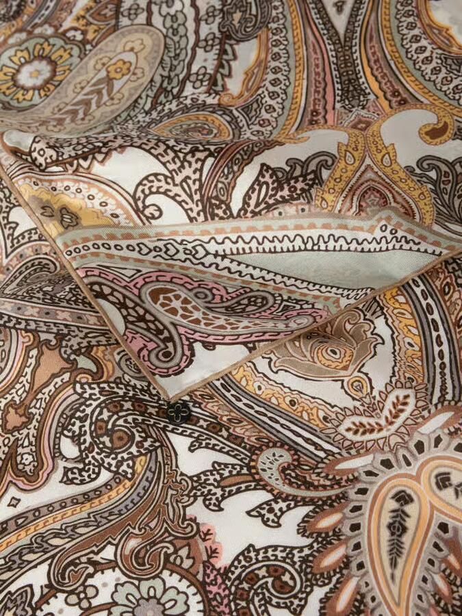 Codello Zijden sjaal met all-over paisleyprint