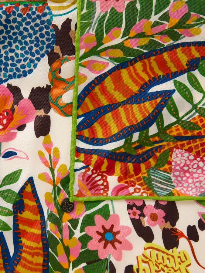 Codello Zijden sjaal met bloemenprint model 'Nicki'