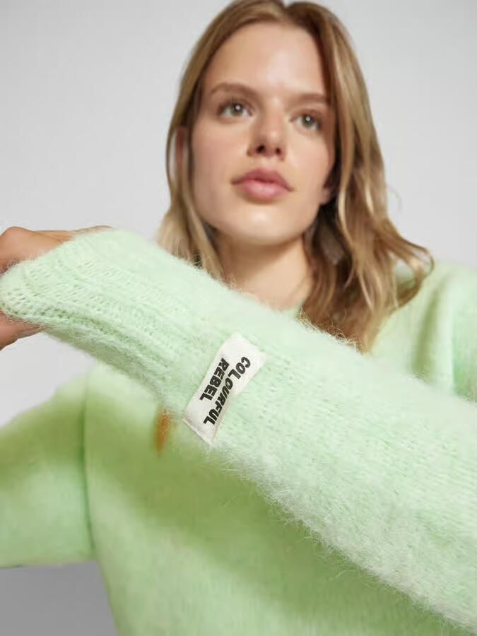 Colourful Rebel Regular fit gebreide pullover met wol Model 'OlIVIA'