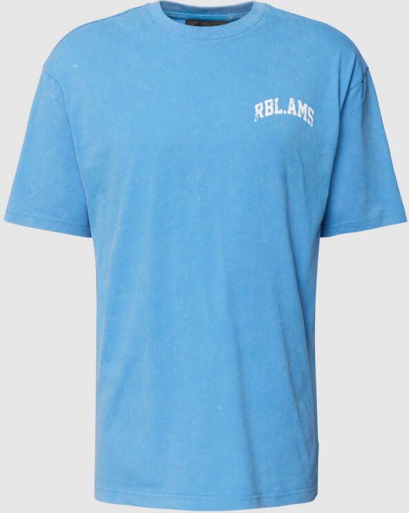 Colourful Rebel Oversized T-shirt met logoprint model 'AMS Washed'