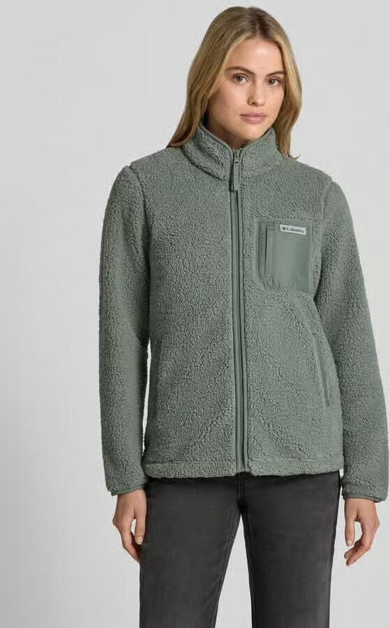 Columbia Fleecejack met opstaande kraag en labeldetail - Foto 3