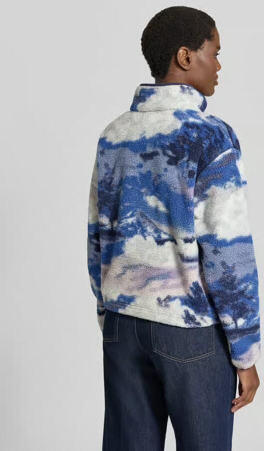 Columbia Fleeceshirt met opstaande kraag en labelpatch model 'Helvetia II' - Foto 3