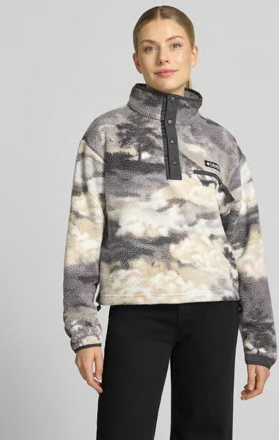 Columbia Fleeceshirt met opstaande kraag en labelpatch model 'Helvetia II' - Foto 3