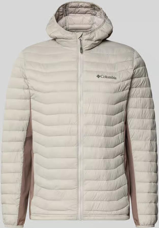 Columbia Gewatteerd jack met capuchon en logo