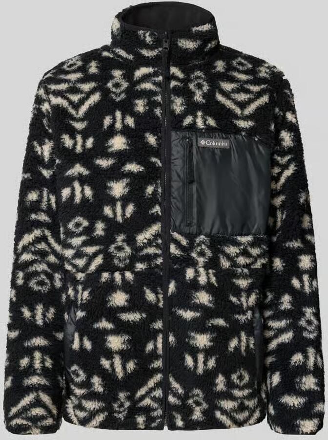 Columbia Regular fit jack in teddylook met borstzak