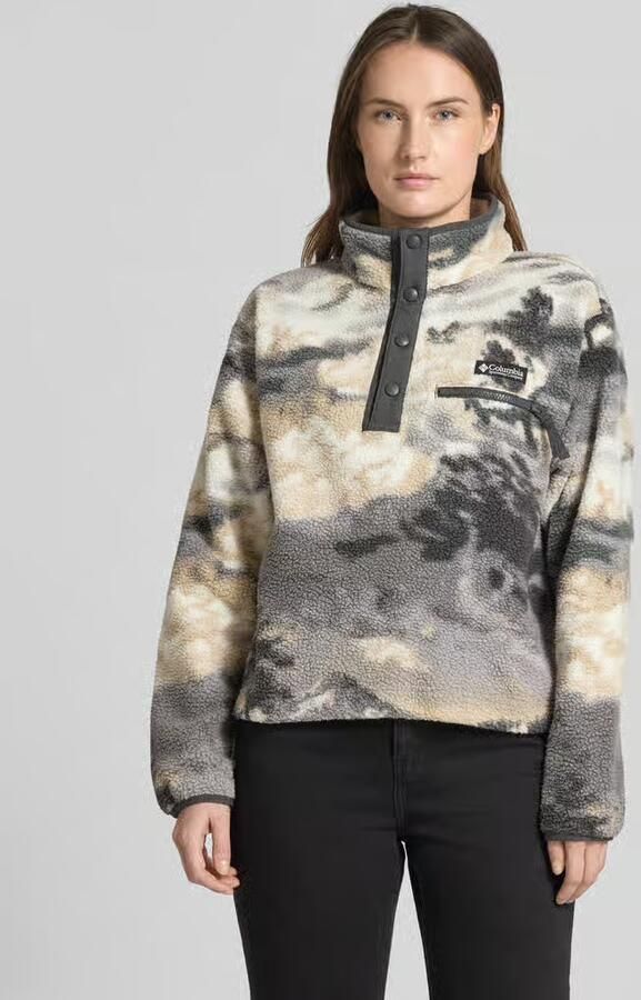 Columbia Fleece Jack HELVETIA II PRINTED CROPPED HALF SNAP FLEECE - Foto 3