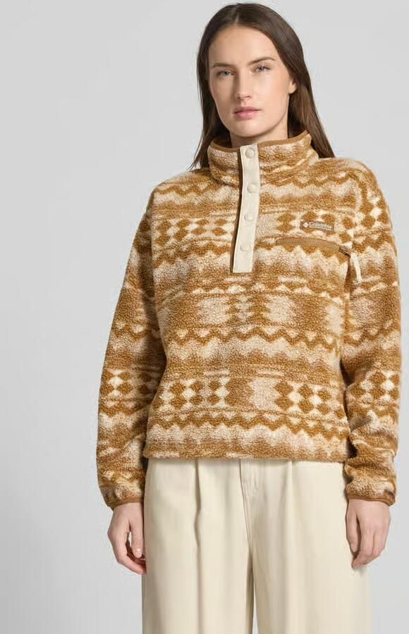 Columbia Fleece Jack HELVETIA II PRINTED CROPPED HALF SNAP FLEECE - Foto 4