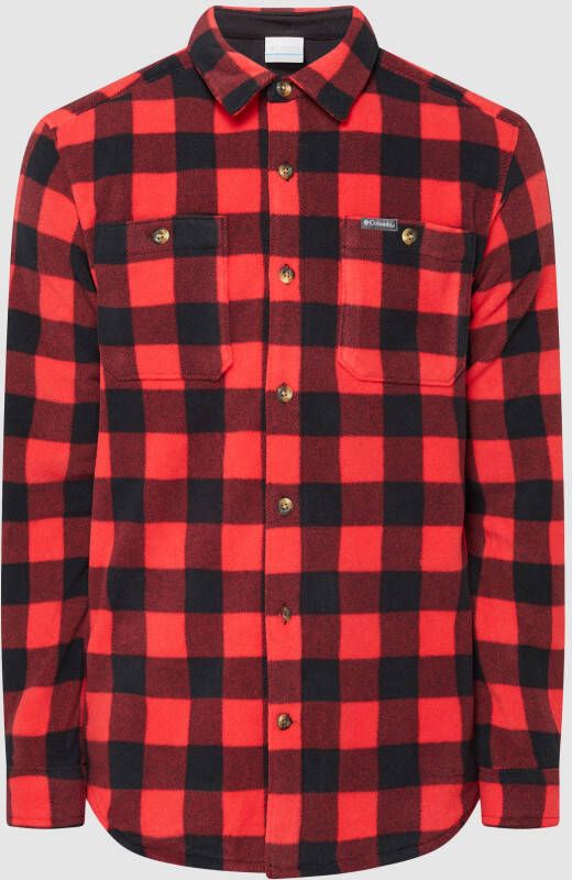 Columbia Rood Geruit Flare Gun Fleece Overhemd Multicolor Heren