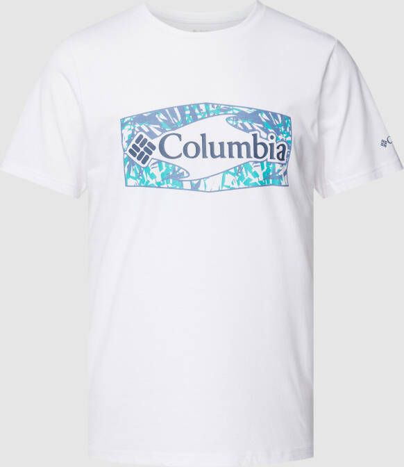 Columbia T-shirt met labelprint model 'Sun Treck Graphic Tee'