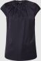 Comma Satijnen blouse in een glanzende look met stretch - Thumbnail 2