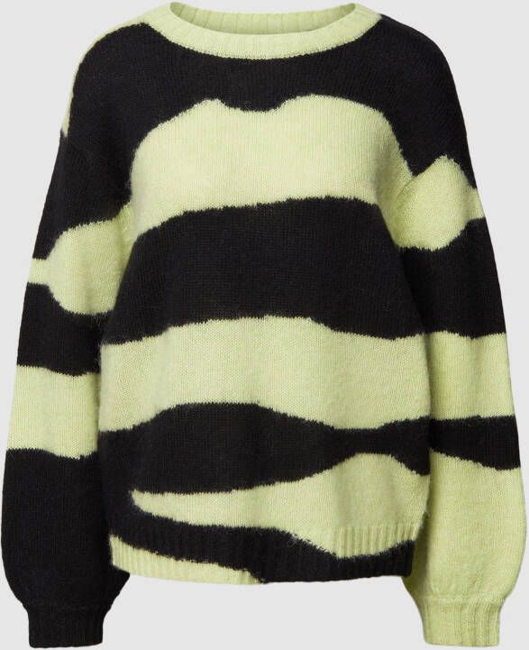 Comma Casual Identity Gebreide pullover met streepmotief