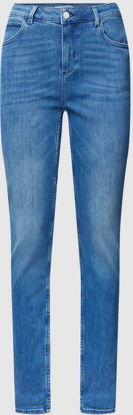 Comma Casual Identity Mid waist jeans met knoop- en ritssluiting