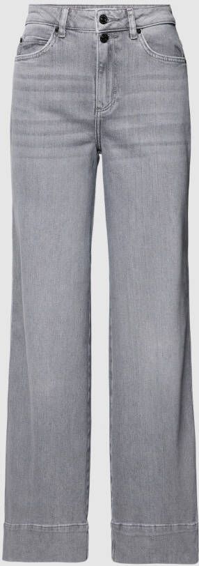 comma Casual Identity Wide leg jeans met stretch