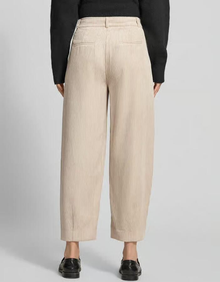 Comma barrel fit corduroy broek met achterzakken - Foto 2