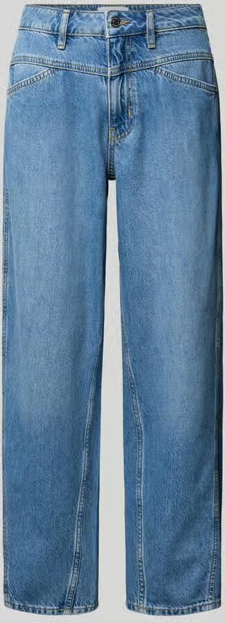 Comma barrel fit jeans met steekzakken