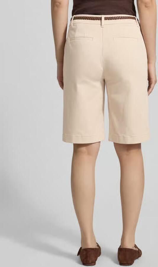 Comma regular high waist chino short ecru - Foto 5