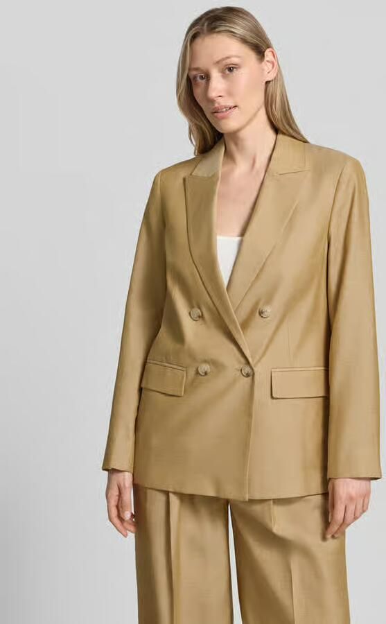 Comma blazer met linnen en patteszakken - Foto 2
