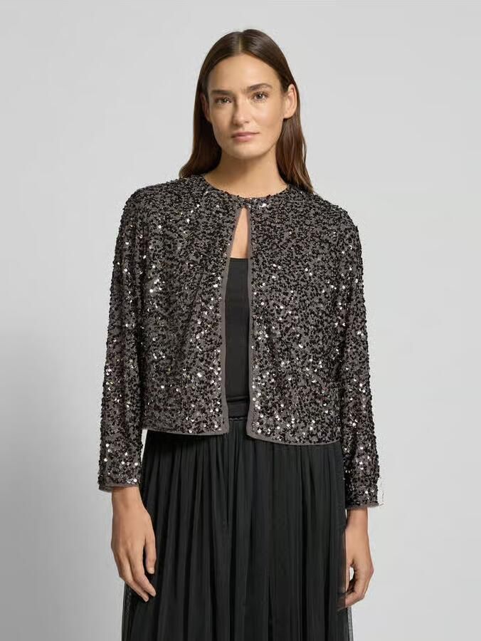Comma Blazer met pailletten en ronde hals model 'EXPLORE' - Foto 2