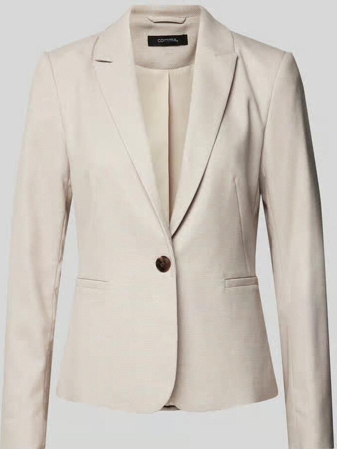 Comma Lange blazer met v-hals - Foto 4