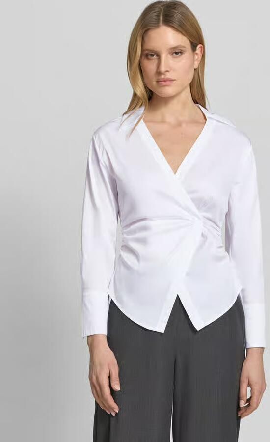 Comma Blouse met rimpels en V-hals - Foto 6