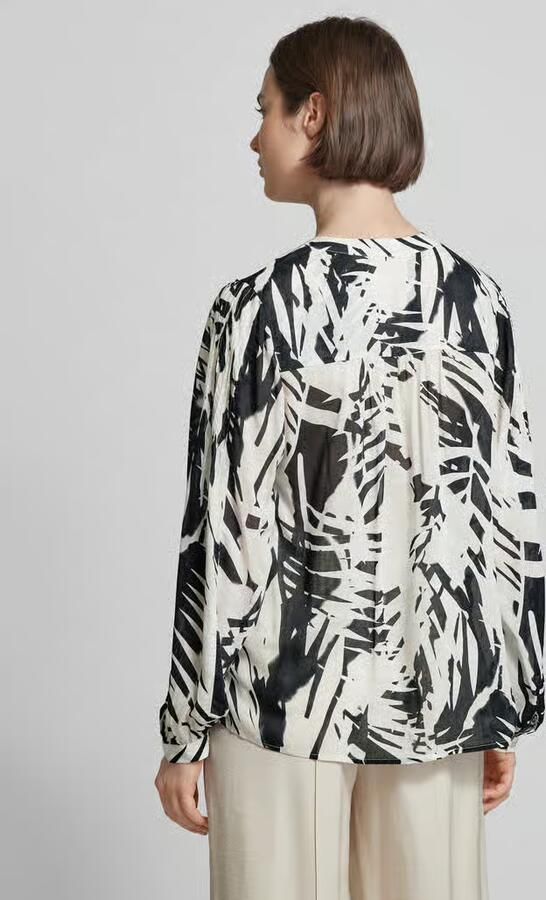 Comma Blouse met tuniekkraag