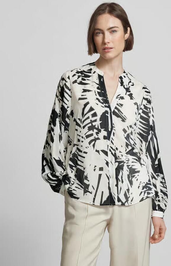 Comma Blouse met tuniekkraag - Foto 2
