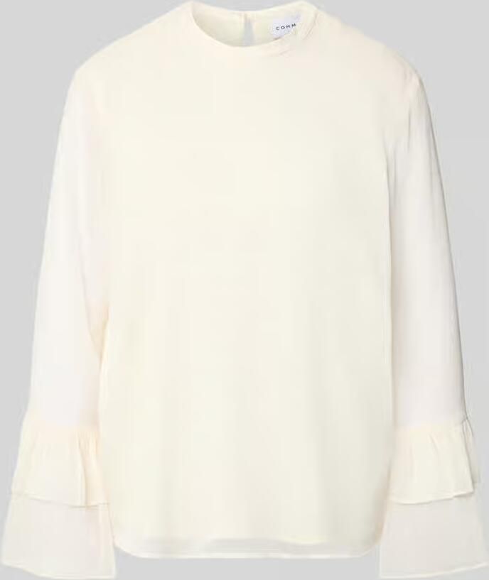 Comma blouse met volantmouwen - Foto 3