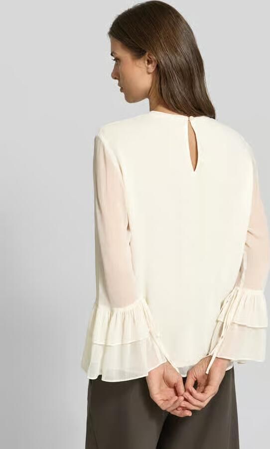 Comma blouse met volantmouwen - Foto 4