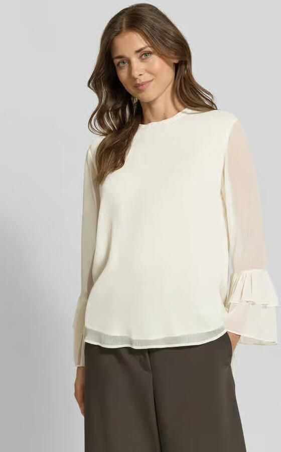Comma blouse met volantmouwen - Foto 3