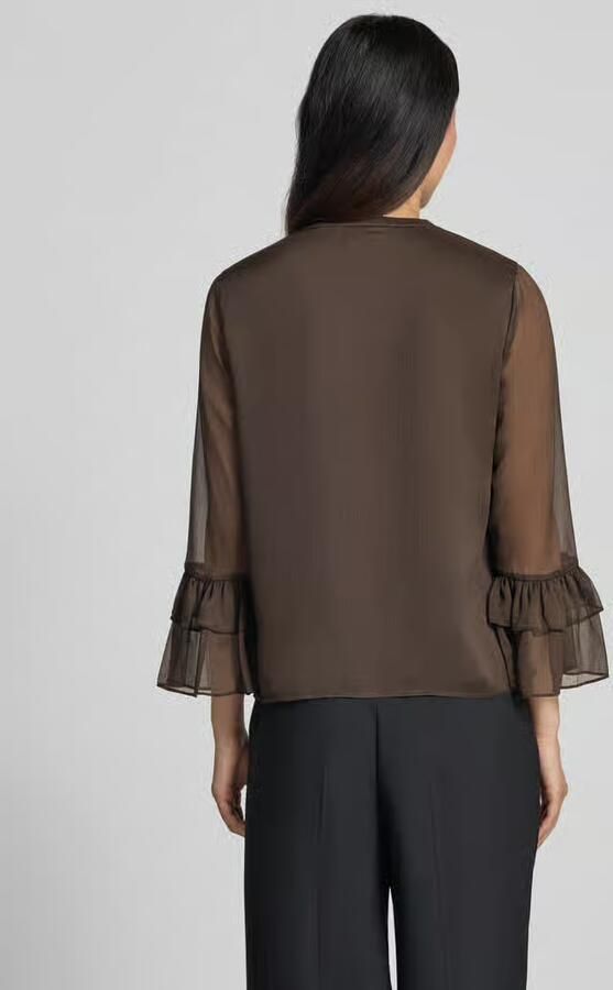 Comma blouse met volantmouwen - Foto 3