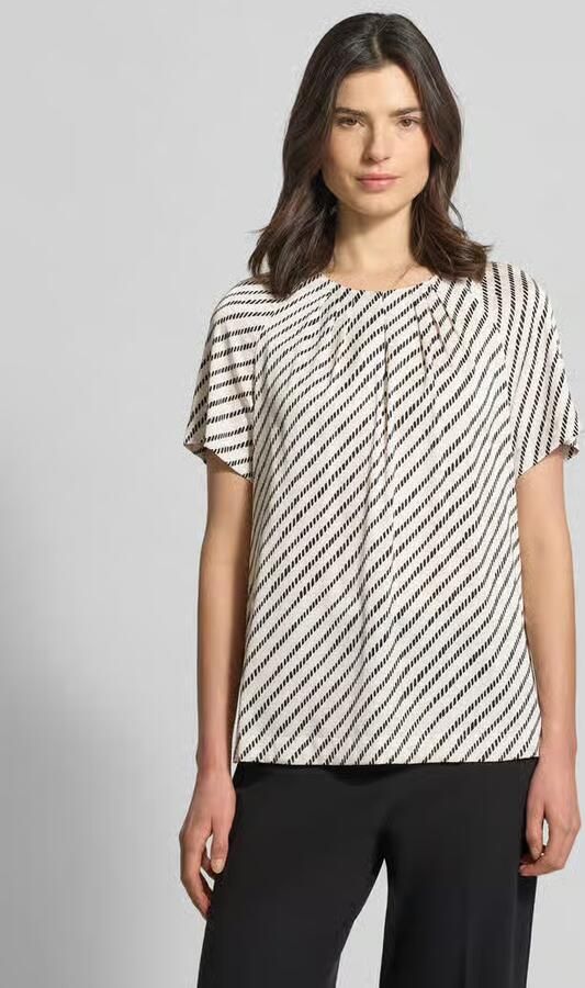 Comma Blouse-shirt met keyhole-halslijn - Foto 6