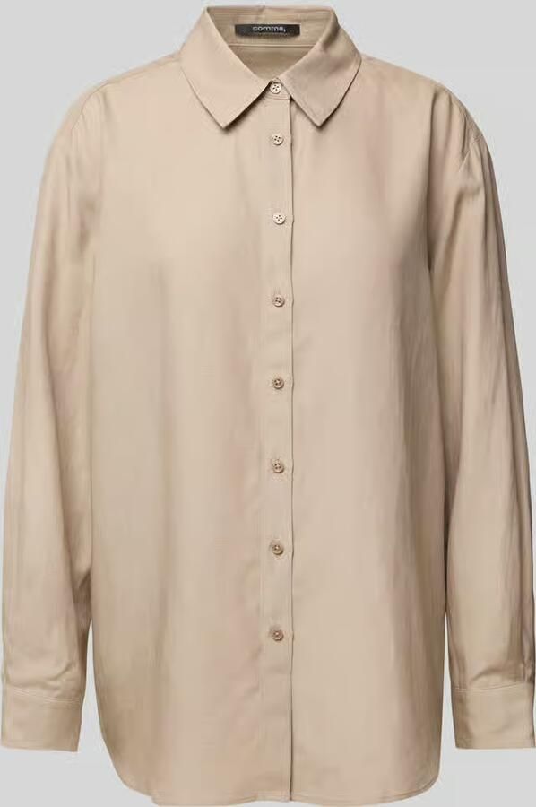 Comma Blouse van lyocellmix met overhemdkraag - Foto 2